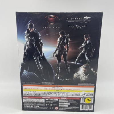 Man of Steel Faora Play Arts Kai Square Enix Action Figure Open