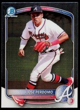 2025 Bowman Jose Perdomo BCP-106 Chrome Prospects Atlanta Braves