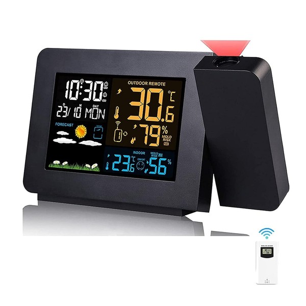 Wetterstation Funk Mit AußEnsensor Digital Thermometer Hygrometer-image