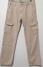 Epic Threads Cargo Pants Size 18 30x30 Men Youth Pockets Tan Beige Cotton Y2K