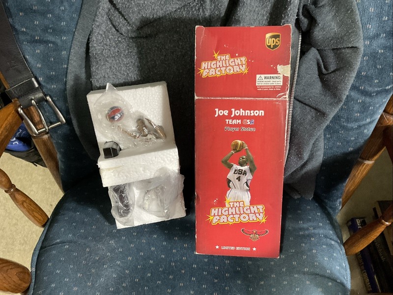 BRAND NEW! JOE JOHNSON TEAM USA PLAYER STATUE ‘07? LIMITED ED. SEALED/PLASTIC!!!