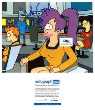 KATEY SEGAL AUTOGRAPH SIGNED 8x10 PHOTO FUTURAMA LEELA ACOA