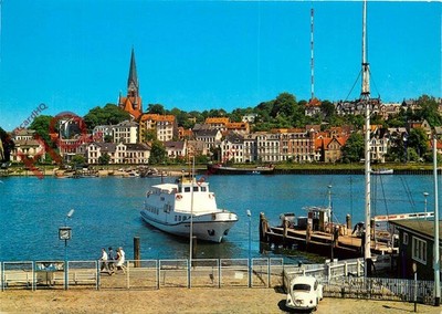 Ansichtskarte - Flensburg, Fordebrücke