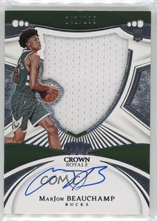 2022 Panini Crown Royale Silhouettes /199 MarJon Beauchamp #102 Rookie Auto RC