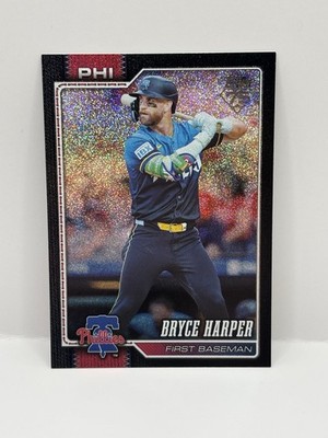 2026 Topps Black Rainbow Foil Bryce Harper #250 /10
