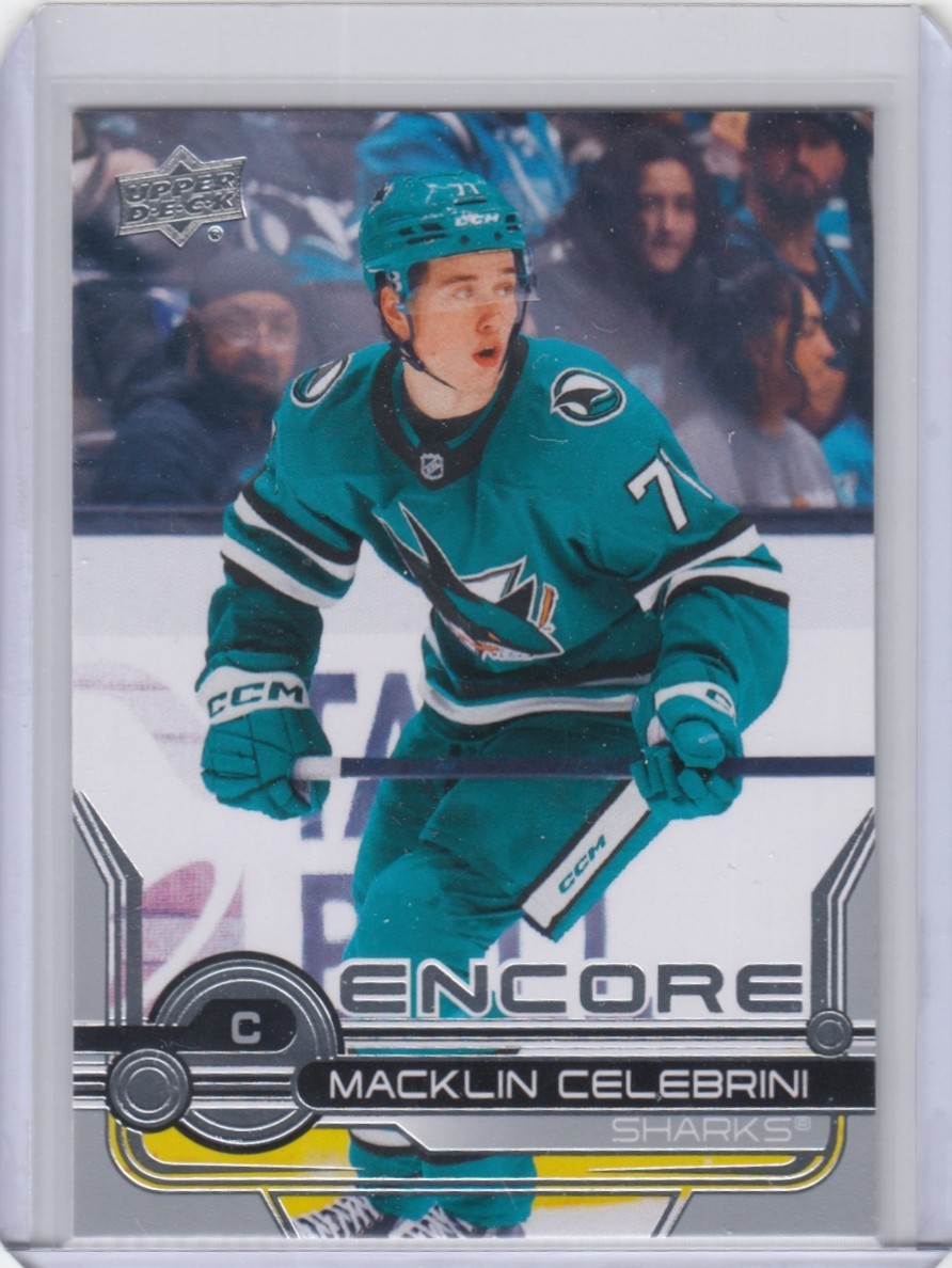 2024-25 Upper Deck Encore MACKLIN CELEBRINI Rookie Card #E-8  San Jose Sharks