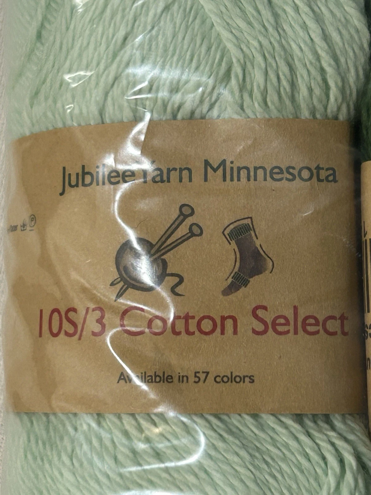 Jubilee Yarn Minnesota Cotton Select Cotton 10S/3 100% Cotton 8 Skein Lot Greens image 4