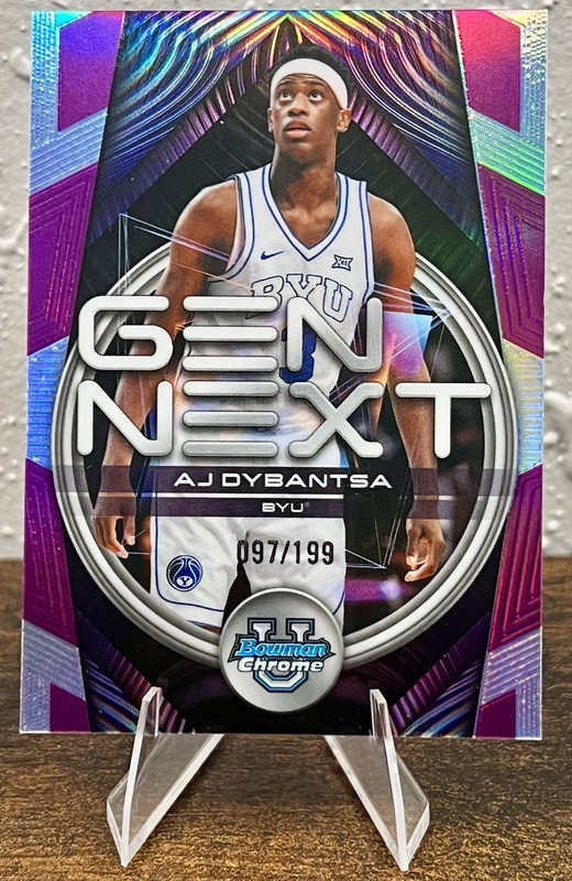 Topps Bowman Chrome U 2025-26 AJ Dybantsa BYU Gen Next GN-1 Fuchsia /199