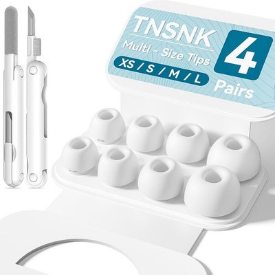 Ersatz Ohrstöpsel für AirPods Pro 2nd/1st, Weiß (XS/S/M/L)