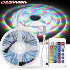 5M LED Strip Lights Remote Control Bedroom Waterproof for Indoor Outdoor Use