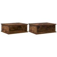 Nachttisch 2Er Set GeräUcherte Eiche 40X31X15 Cm Beistelltisch