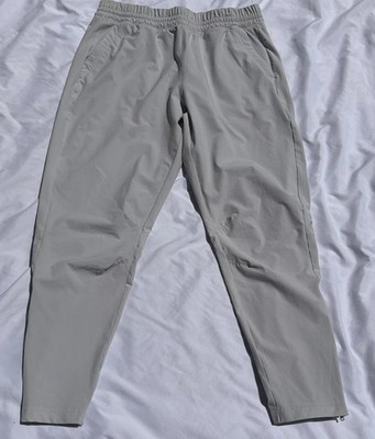 Under Armor Joggers Women's Large Track Grey Zipper Ankles