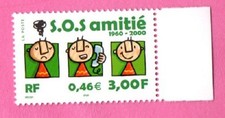 FRANCE - 2000 - YT3356**MNH - BDF - SOS - AMITIE - COTE 2€