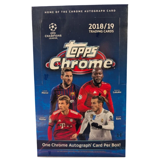 2018-19 Topps Chrome UCL Soccer Cards Hobby Box **RIP & SHIP** LIVE ON STREAM