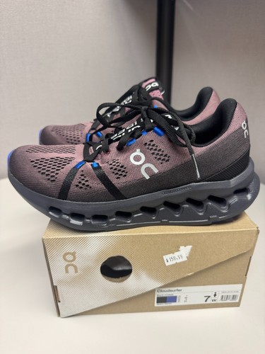 ON Running Women's Cloud Surfer Black Cobalt Medium Width New Multiple Sizes