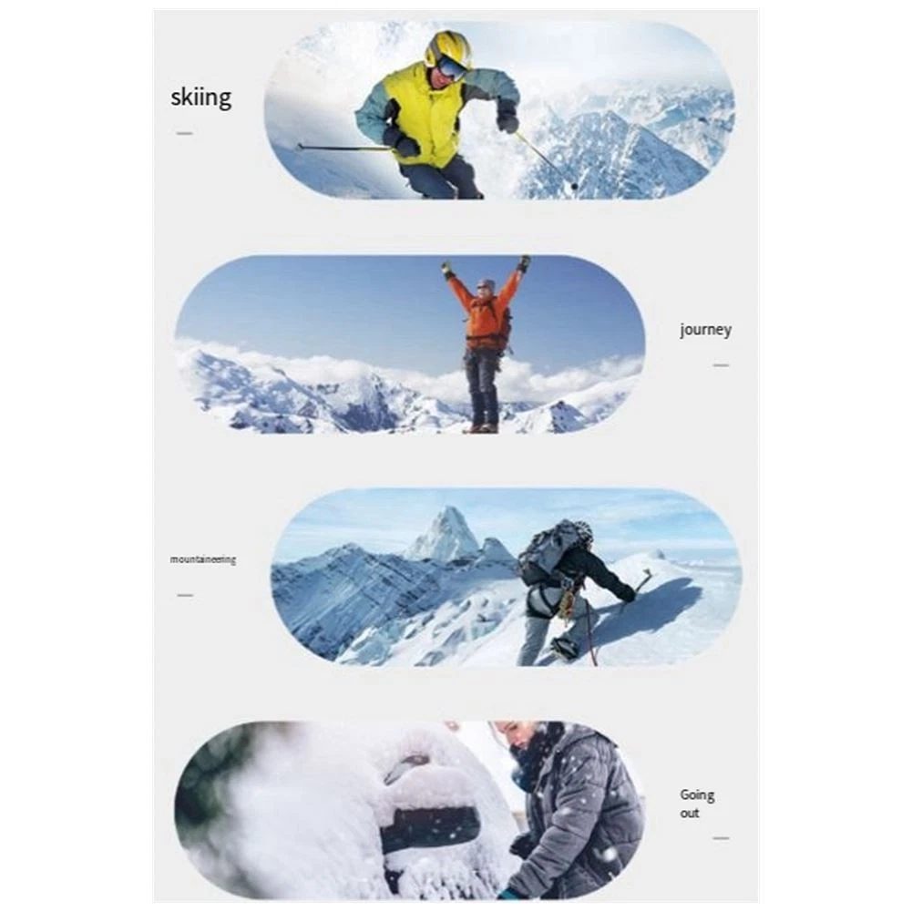 Winter Ski Scarf Double-Layer Thickened Cycling Neck Warmer Outdoor