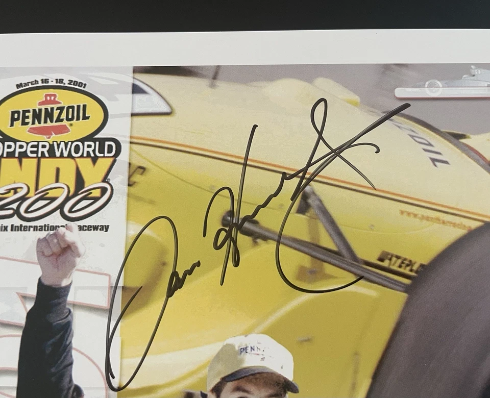 SAM HORNISH, Jr. RaceCar Driver INDY, NASCAR: Hand Signed Photo 8 x 10” / KSK - Image 2 of 4