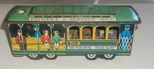 Powell And Mason Municipal Railway 514 Tin Trolley Metal Toy Vintage