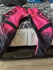 girls riding pants pink and black size Y26