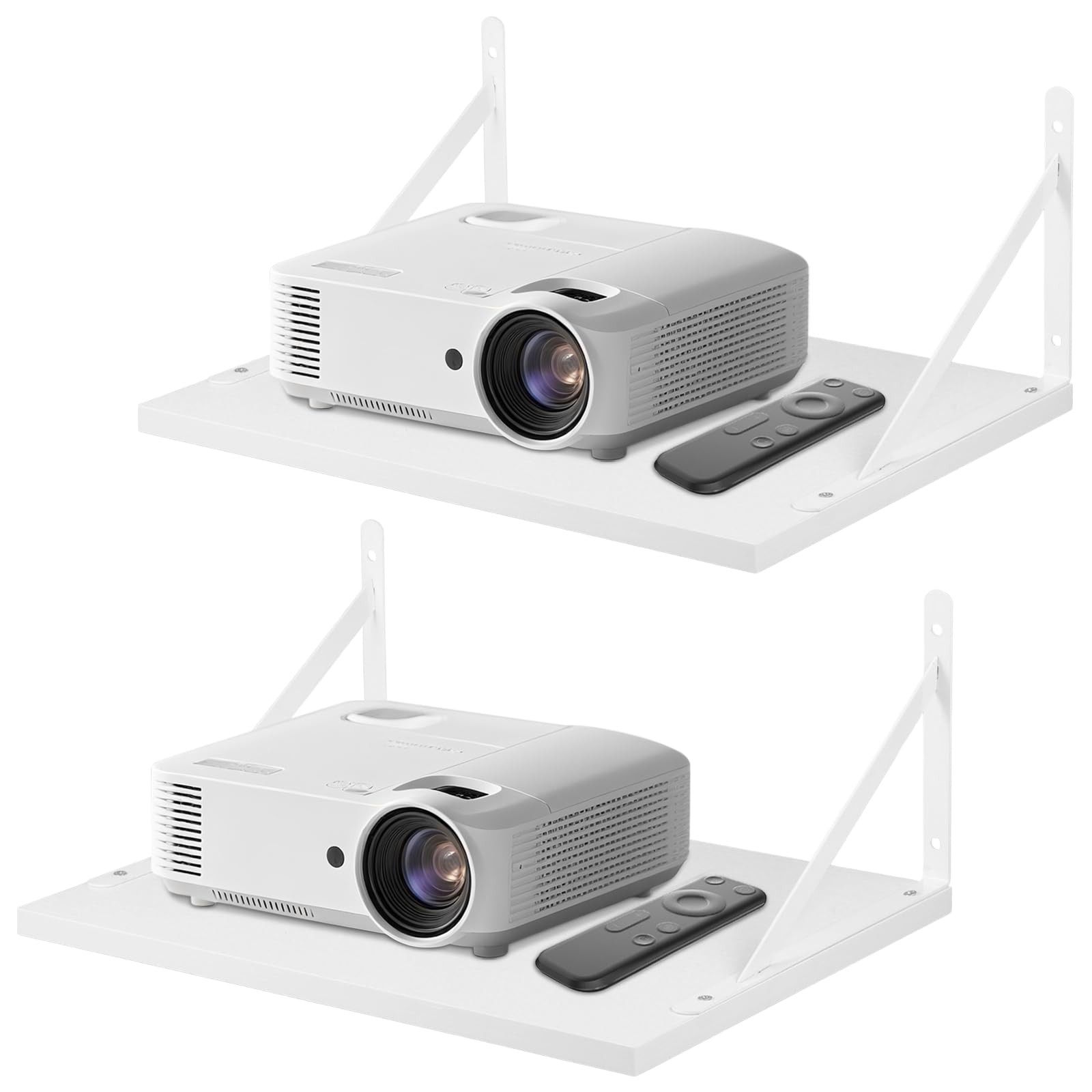 Projector Wall Mount Shelf Floating Shelves Modem Router Sto