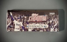 2025 Topps Stadium Club Baseball Hobby Box Sealed