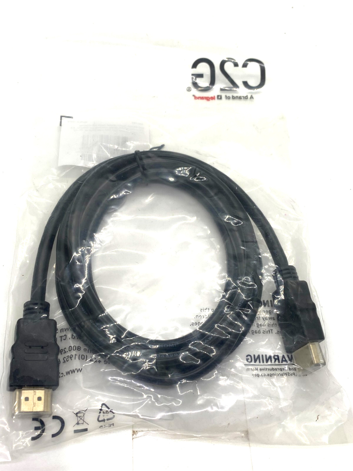 C2G #56783 6 ft High Speed HDMI Cable with Ethernet