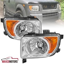Fits 2003-2008 Honda Element Headlights Headlamps Assembly Replacement 03-08