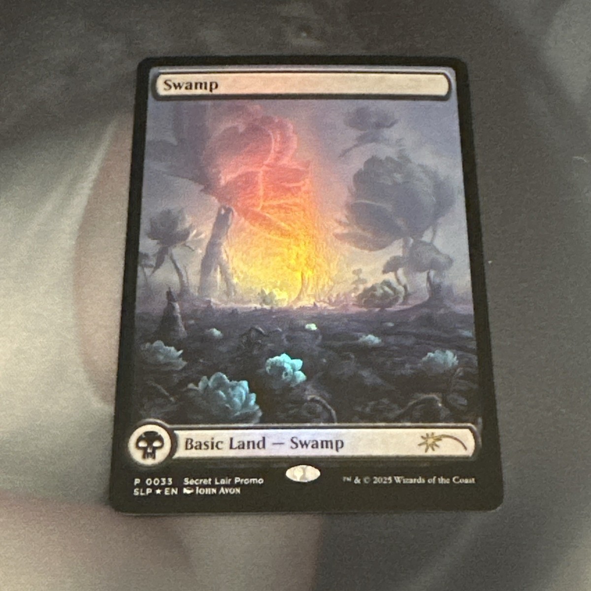 MtG SLP 0033 沼 / Swamp Foil Magic Con MagicCon Las Vegas 2025 Secret Lair FOIL Promo Swamp NM 0033 by