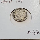 1911-D   Dime     #62
