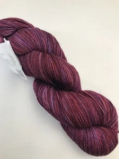 Madelinetosh Sock Cherry Hand Dyed Yarn Verigated Fingering Superwash Merino