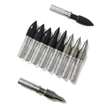 Screw-in 100Grain Archery Field Arrow Point+Aluminum Insert Target Practice,12pc