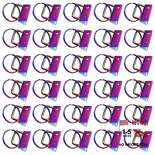 30 PCS 1 Inch Key Fob Hardware, with Keychain Rings Accessories Seven Colors