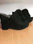 Carlos Santana Genuine Suede High Heel Platform Wedges — photo 10