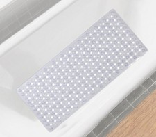 Shower Bathtub Mat Non Slip for Tub Non Slip With Suction Cup 34.5 x 15.5 Clear 