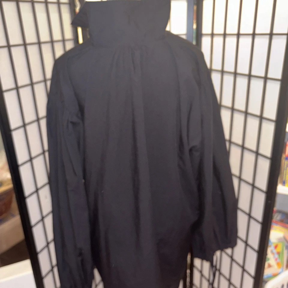 Molinete Túnica Negra Talla Grande Cosplay Larp Renacimiento Festival Foto 3 de 4