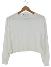 HALLHUBER Strickshirt Damen Shirt Gr. DE 34 weiß Casual-Look