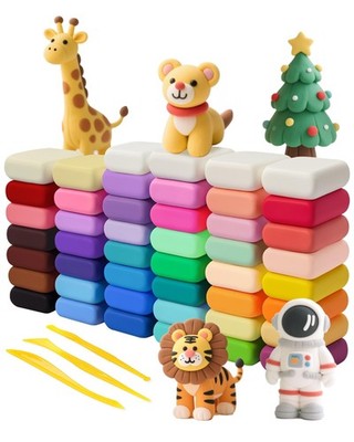 Modeling Clay Kit - 42 Colors Air Dry Clay, DIY Molding Magic Clay Includes T...