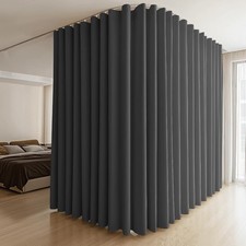 Room Divider Curtains  Flexible Bendable Tracks Set,Privacy Dividers Ceiling...