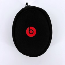 Beats by Dre Soft Shell Zippered Headphone Carrying Case Black Red Logo