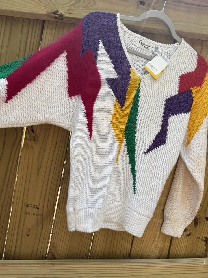 Suéter Alexandria Petites Para Mujer Pequeño Pequeño De Colección Años 90 Angora Nueva Ola Foto 2 de 4