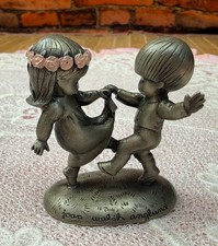 1980 Hallmark Fine Pewter Figurine—Collectors Club Ed—Joan Walsh Anglund Dancing