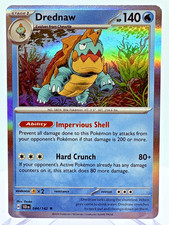 DREDNAW 44/142 Stellar Crown Holo Near Mint Pokemon TCG