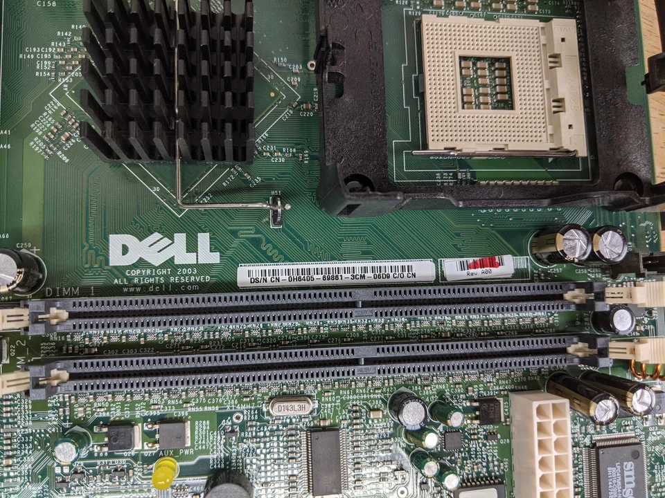 Vintage Dell Socket 478 Pentium 4 Motherboard Intel 865G ICH5 DDR AGP VGA USB - Image 3 of 4