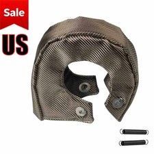 T4 Titanium Turbo Blanket Heat Shield Barrier Turbocharger Cover Wrap Fiber