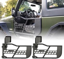 For 2007-2018 Jeep Wrangler Jk 2 Door Half Tube Tubular Doors Wside View Mirror For 2007-2018 Jeep Wrangler Jk 2 Door Half Tube Tubular Doors Wside View Mirror