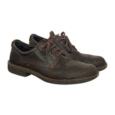 Ecco Turn Leather GTX Gore-Tex Oxford Lace-up Mens Shoe Size 10 