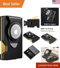 Minimalist Airtag Wallet with RFID Protection & 12 Card Slots - Gift Boxed