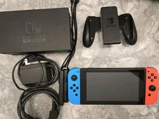 Nintendo Switch Handheld System - V1 Unpatched - Red Blue (Excellent Cond)