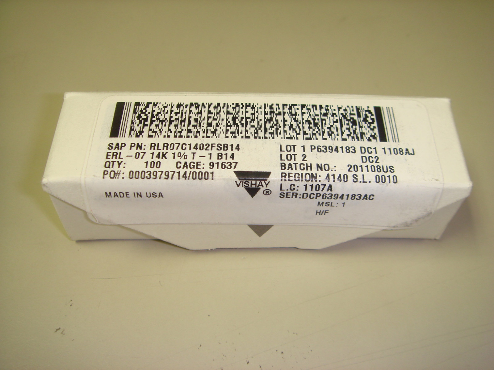 Vishay RLR07C1402FSB14 New Resistors Metal (Film 14K Ohm) | eBay