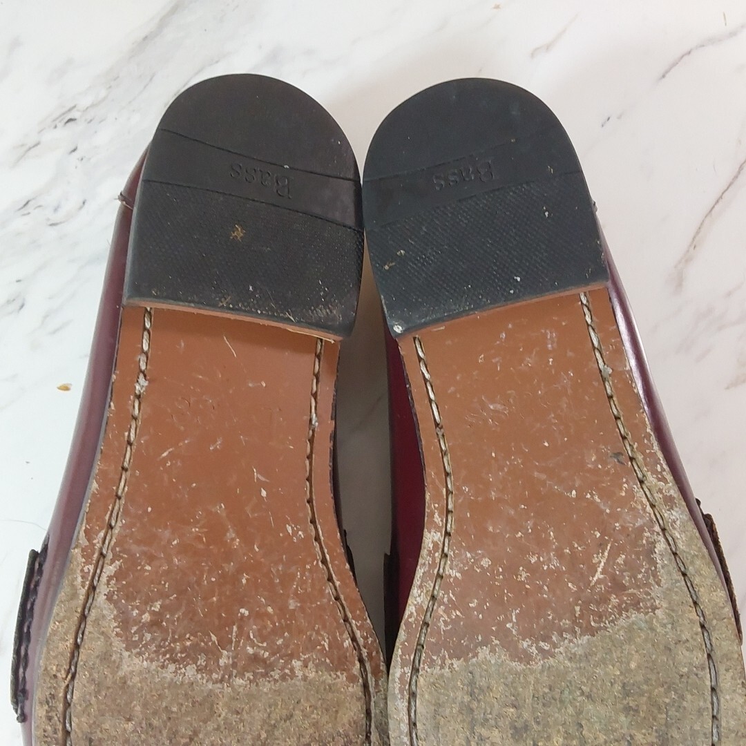 Bass Harrison Mens Size 10.5D Burgundy Leather Loafers Bass loafers harrison tassel - Gem main image 2